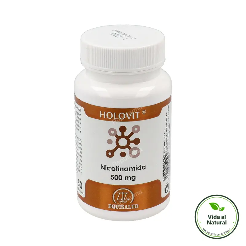 Holovit nicotinamida 500 mg 50 cápsulas, Equisalud