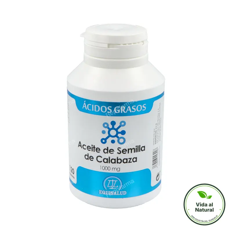 Aceite semilla de calabaza 1000 mg 120 perlas, Equisalud