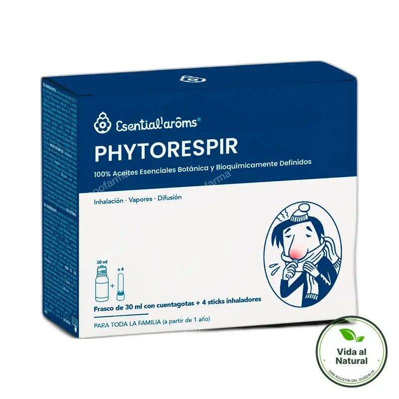 Phytorespir 30 ml + inhaladores 4 sticks, Esential Aroms