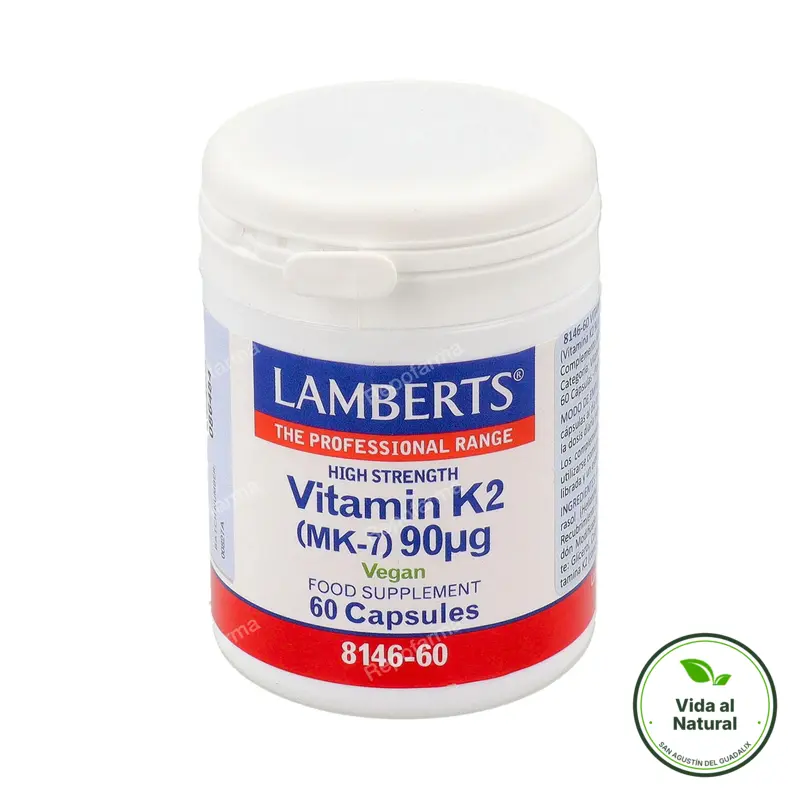Vitamina k2 90ug 60 cápsulas, Lamberts