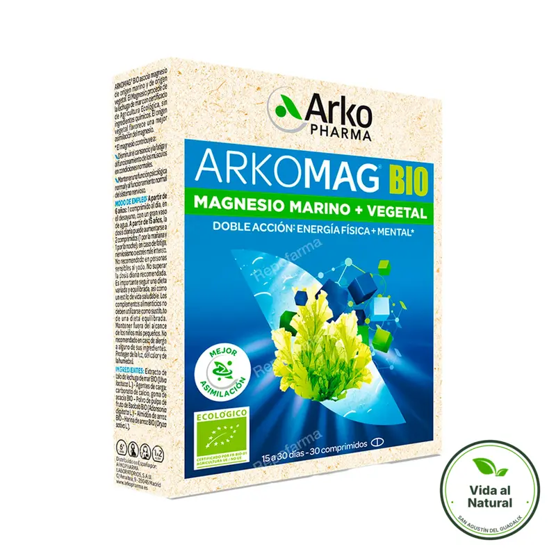 Arkovital doble magnesio 30 comprimidos, Arkopharma
