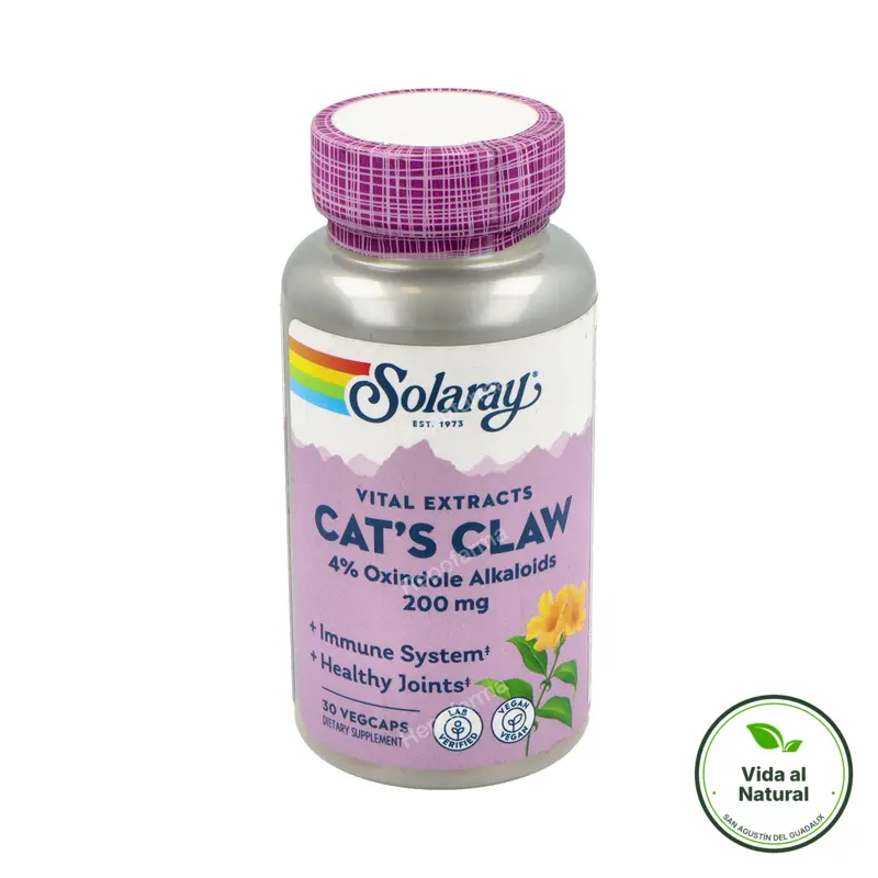 Uña de gato 30 cápsulas, Solaray
