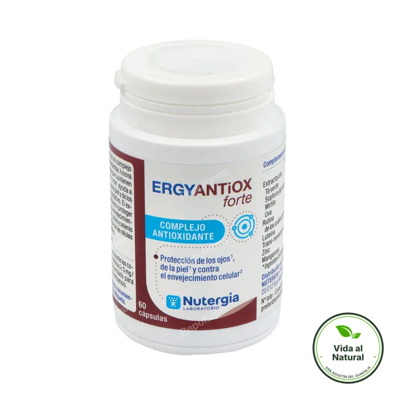 Ergy antiox forte nuterg 60 cápsulas, Nutergia