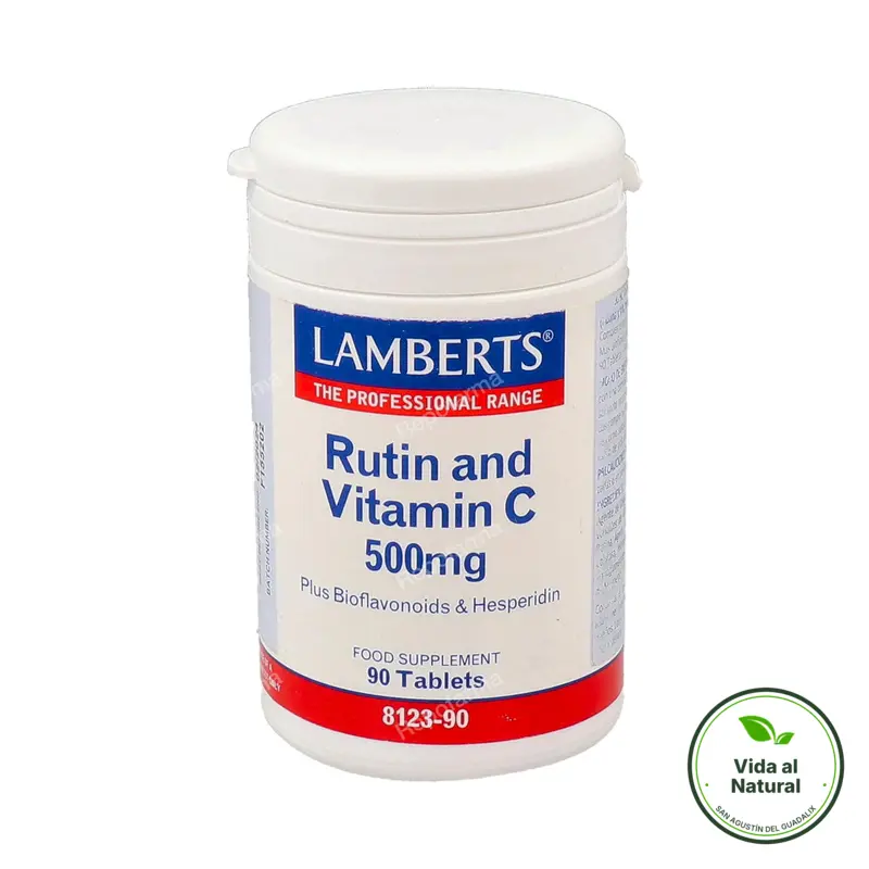 Rutin + vitamina C + bioflavonoides 90 comprimidos, Lamberts