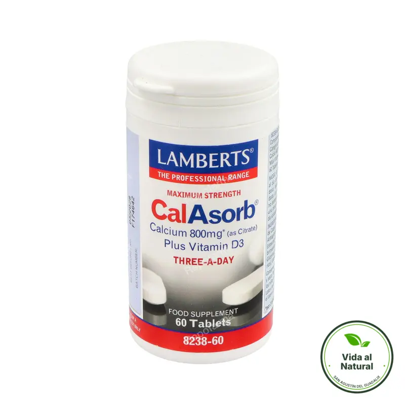 Calasorb citrato de calcio 800 mg 60 comprimidos, Lamberts
