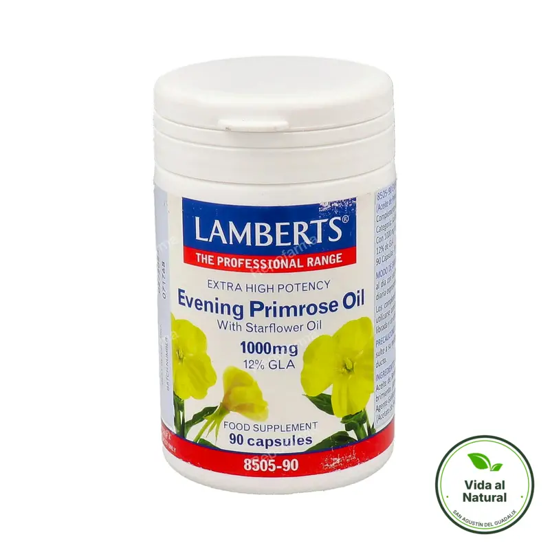 Onagra+borraja 1000 mg 90cp, Lamberts