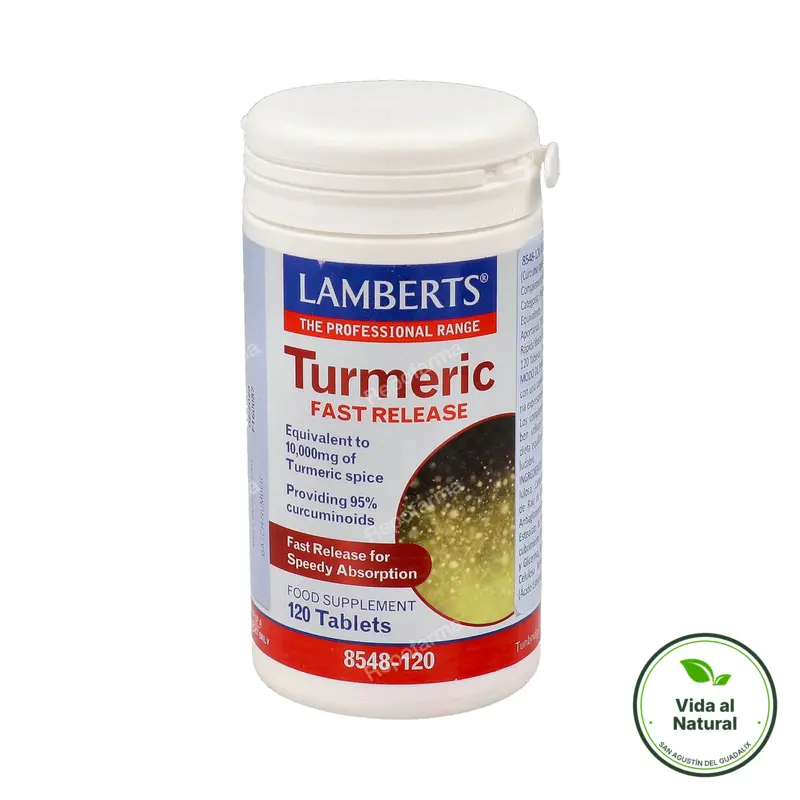 Cúrcuma liberacion rapida 120 comprimidos, Lamberts