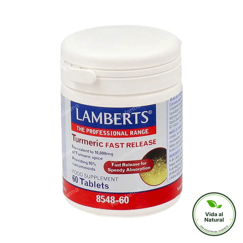 Cúrcuma liberacion rapida 60 cápsulas, Lamberts