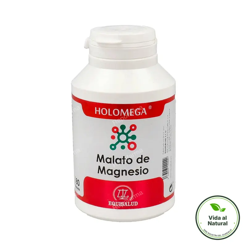 Holomega malato de magnesio 180 cápsulas, Equisalud