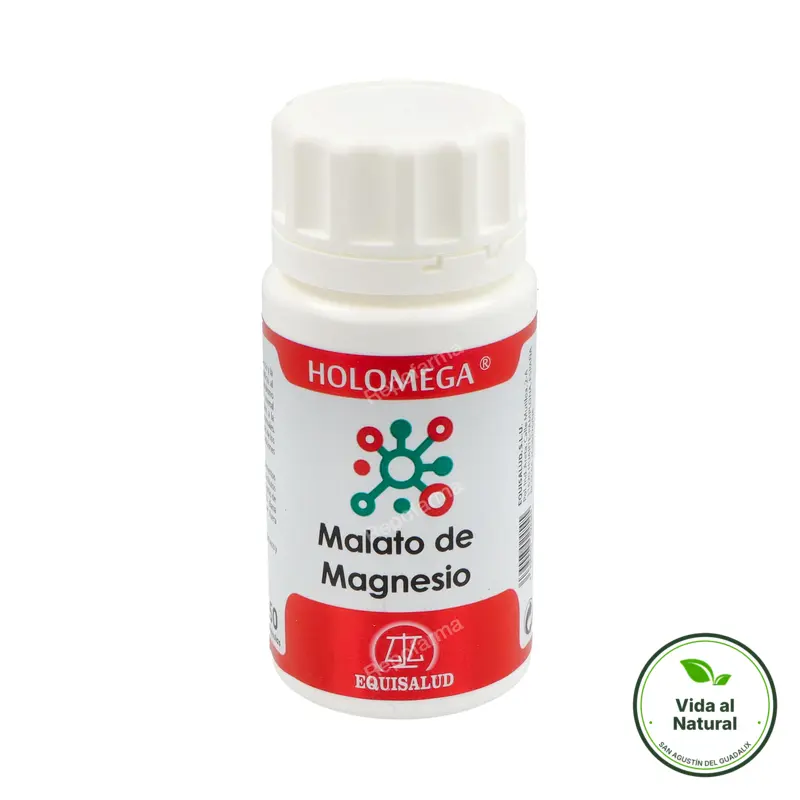 Holomega malato magnesio 50 cápsulas, Equisalud