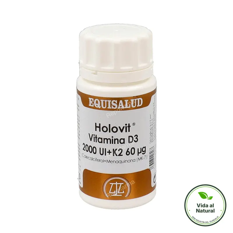 Holovit vita. d3+k2 50 cápsulas, Equisalud