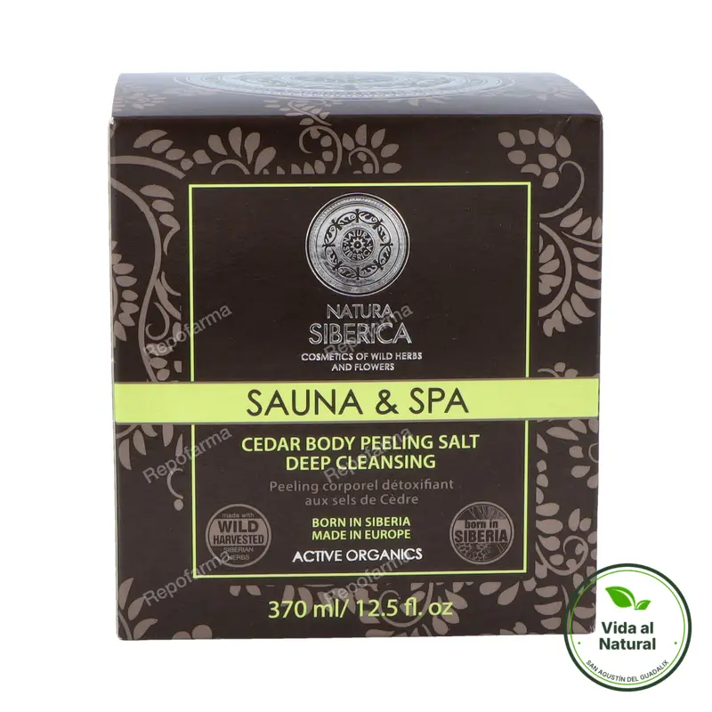 Sauna&spa peeling corporal detox con cedro 370 ml, Natura Siberica
