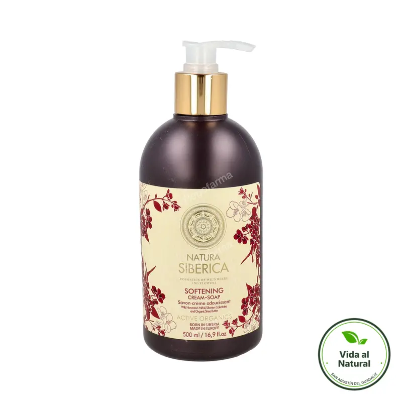 Jabón de manos cremoso suavizante 500 ml, Natura Siberica