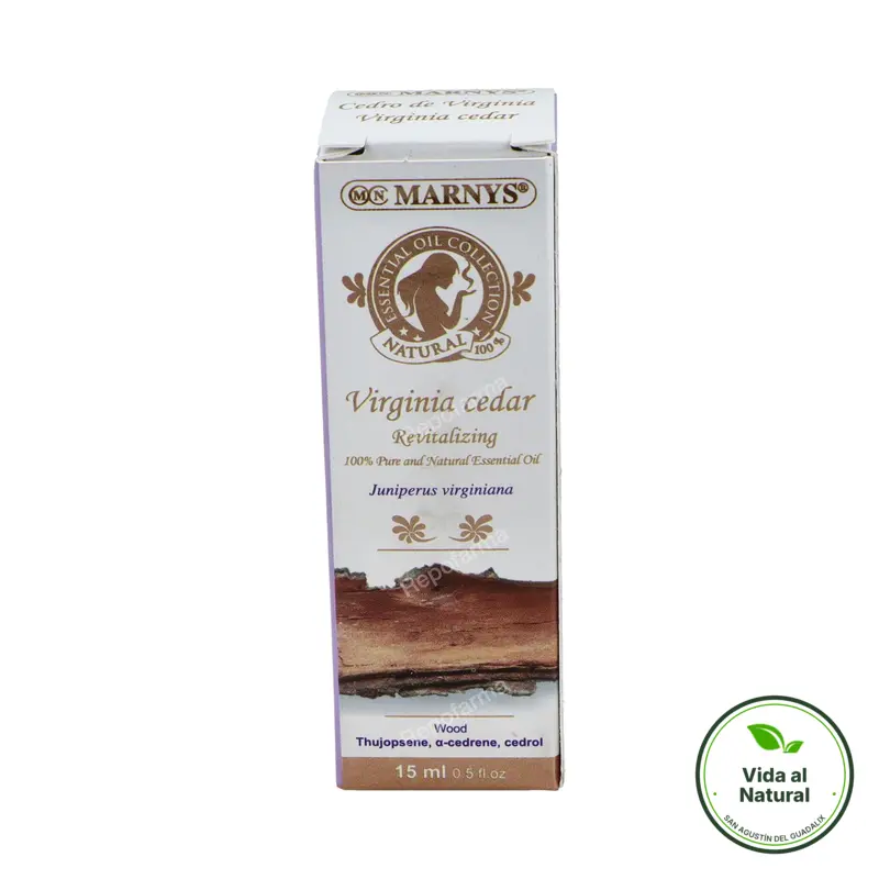 Aceite esencial de cedro virginia 15 ml, Marnys