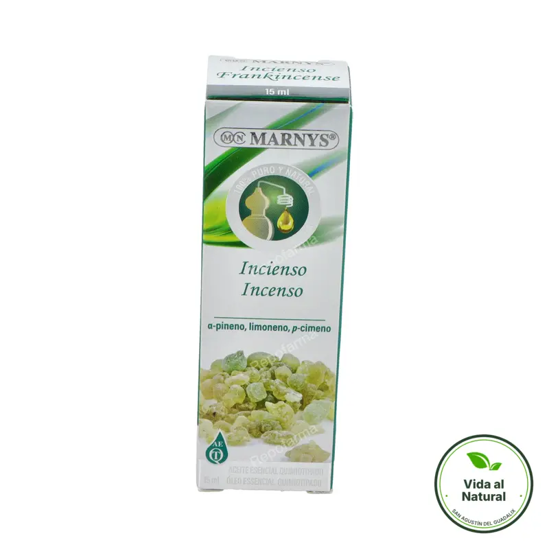 Aceite esencial de incienso alimentario 15 ml, Marnys