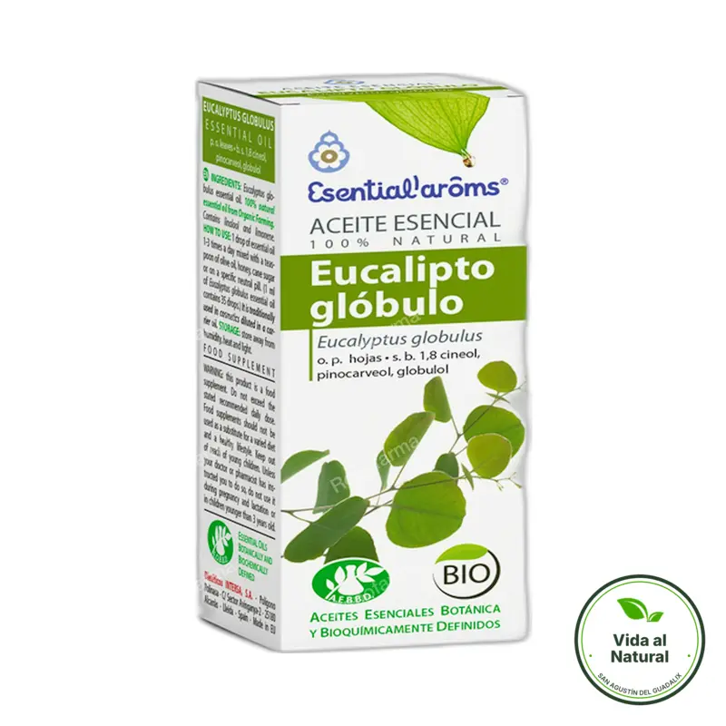 Aceite esencial de eucalipto globulus BIO 10 ml, Esential Aroms