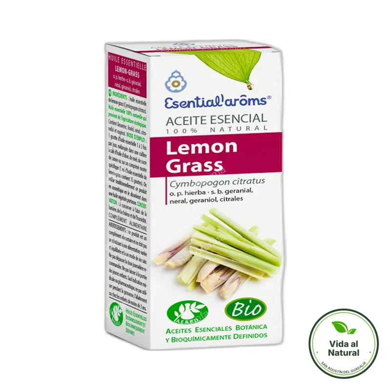 Aceite esencial de lemon grass BIO 10 ml, Esential Aroms