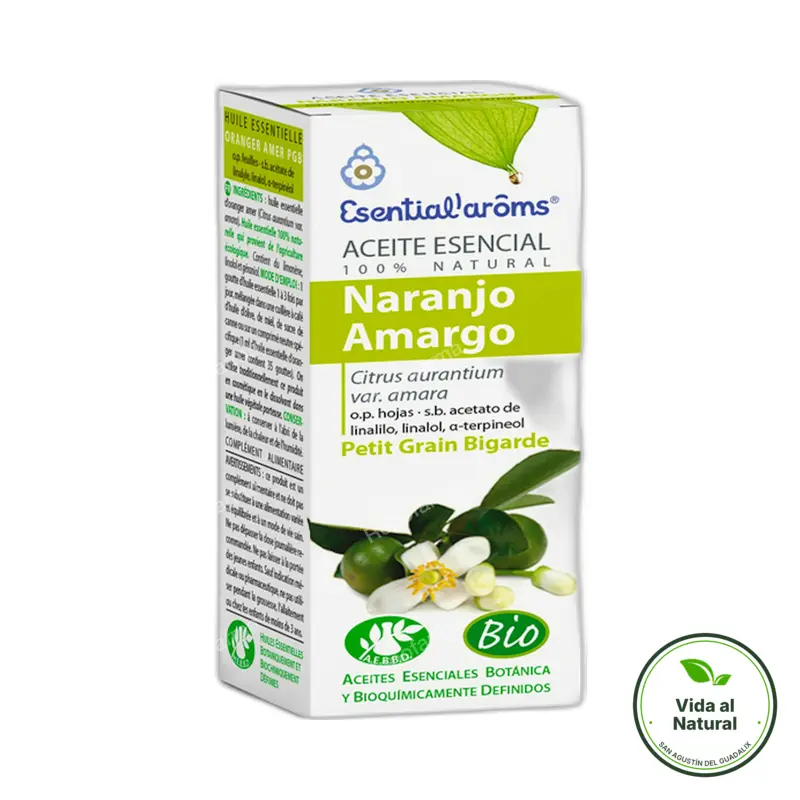 Aceite esencial de naranjo amargo pgb BIO 10 ml, Esential Aroms