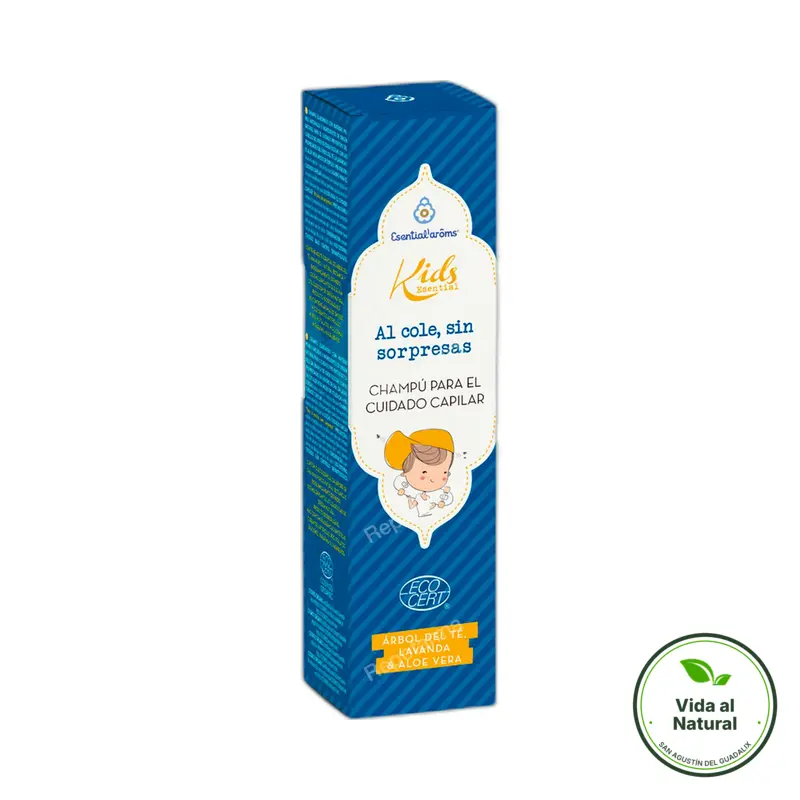 Champú cuidado capilar infantil antipiojos 100 ml, Esential Aroms