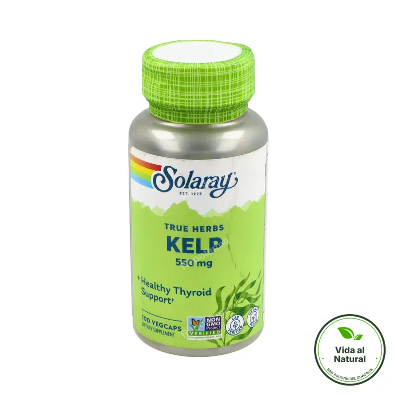 Kelp 550 mg 100 cápsulas vegetales, Solaray
