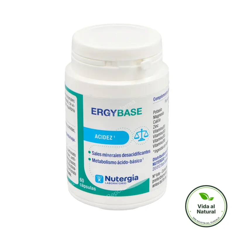 Ergybase 60 cápsulas, Nutergia