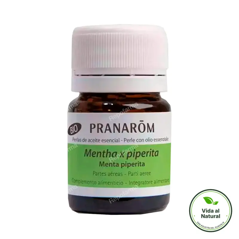 Menta piperita aceite esencial en perlas 60 perlas, Pranarom