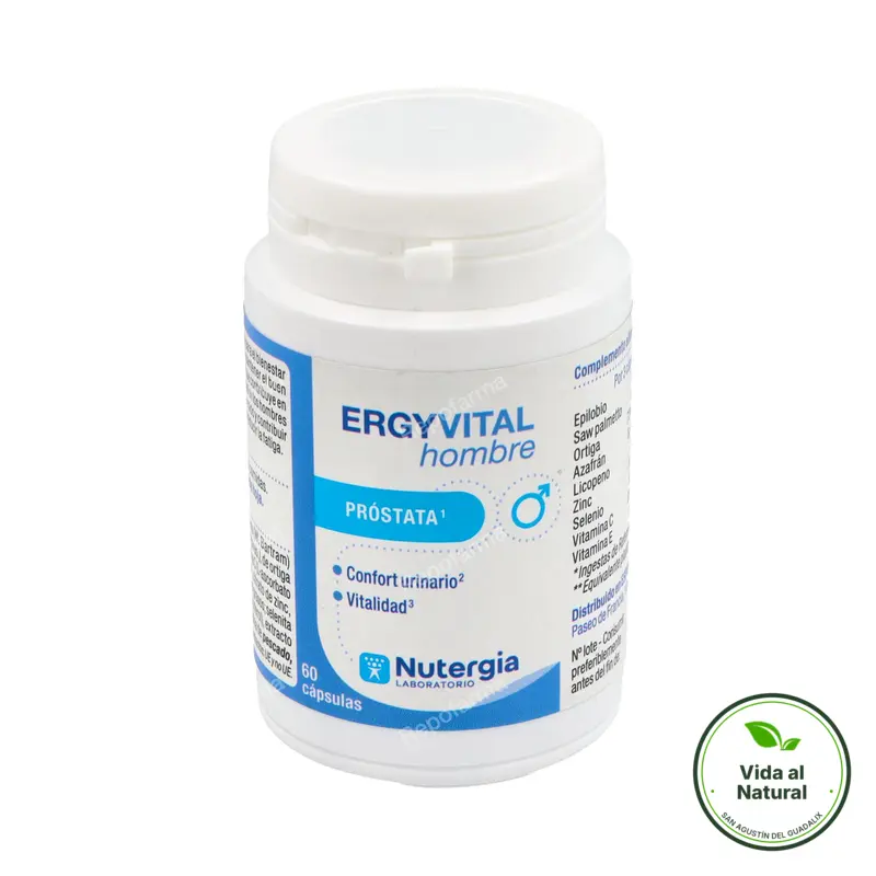 Ergyvital hombre 60 cápsulas, Nutergia