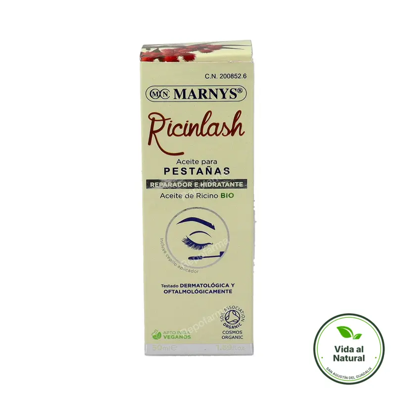 Ricinlash aceite ricino para pestañas 50 ml, Marnys