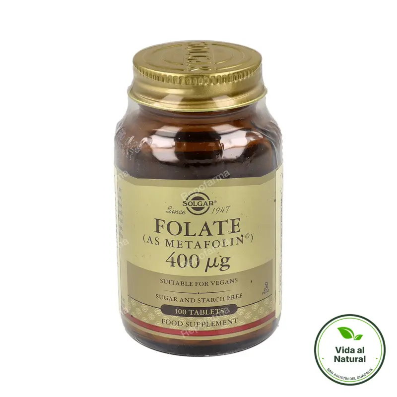 Folato 400ug 100tablt, Solgar