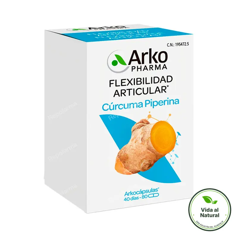 Cúrcuma BIO 80 arkocápsulas, Arkopharma