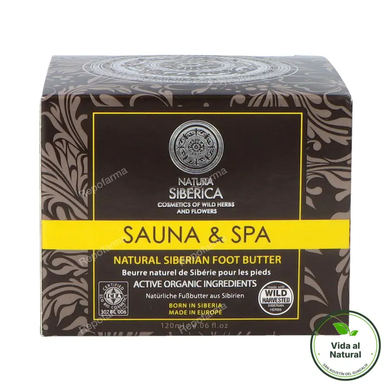 SAUNA&amp;SPA manteca natural para pies 120 ml, Natura Siberica