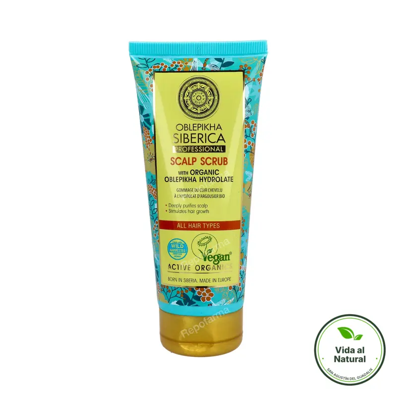 Oblepikha 22025 exfoliante para el cuero cabelludo 200 ml, Natura Siberica