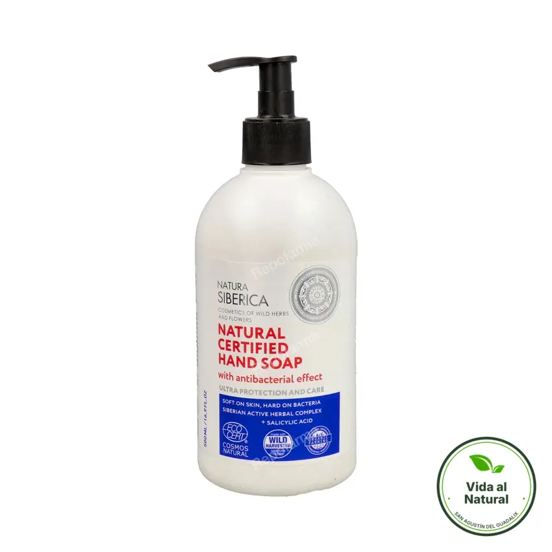 Jabón de manos higienizante antibacteriano 500 ml, Natura Siberica