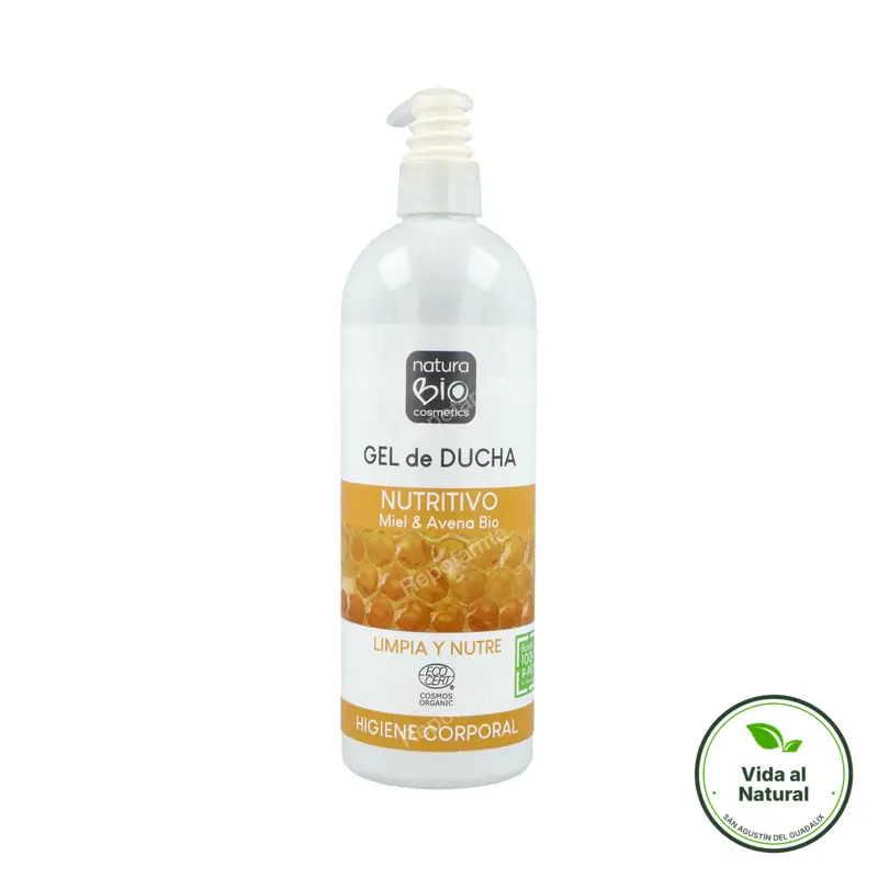Gel ducha nutritivo miel & avena BIO, Naturabio