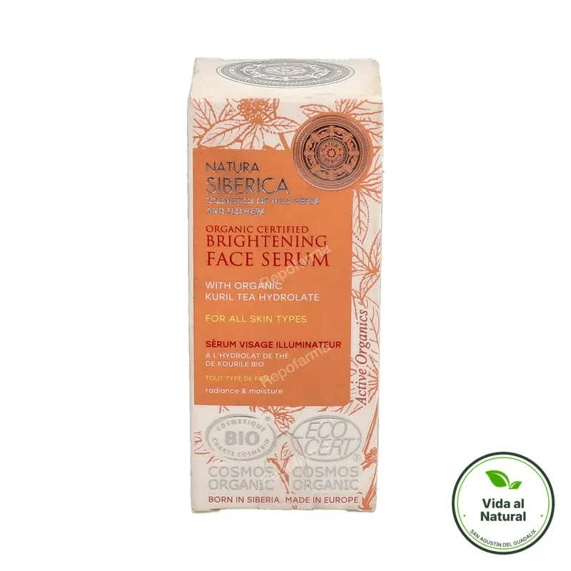 Sérum facial iluminador todo tipo piel BIO 15 ml, Natura Siberica