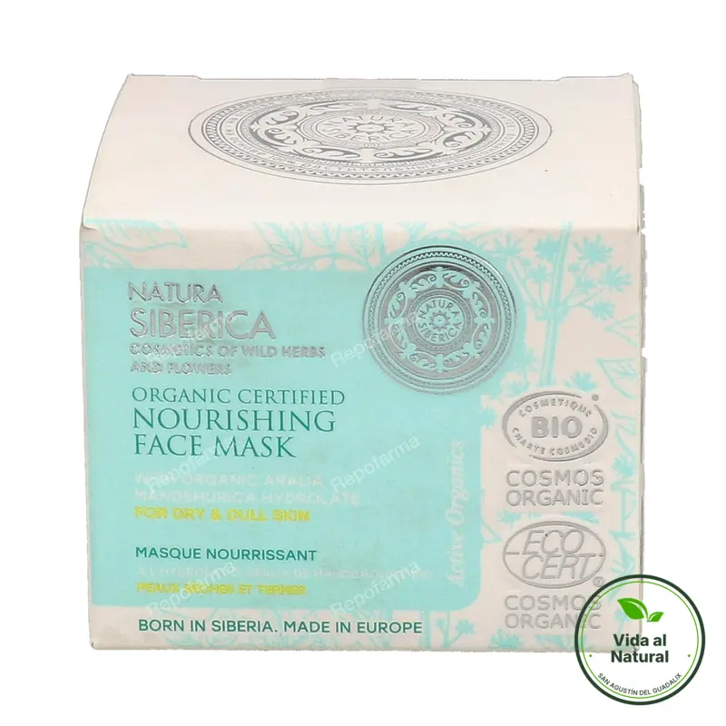 Mascarilla facial nutritiva piel seca-apagada 50 ml, Natura Siberica