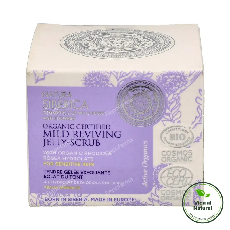 Gelatina exfoliante corporal piel sensible BIO 50 ml, Natura Siberica
