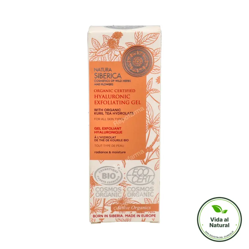 Gel exfoliante hialurónico todo tipo piel BIO 75 ml, Natura Siberica