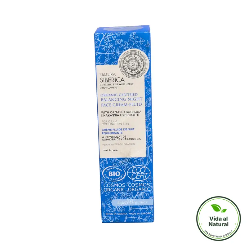 Crema facial noche equilibrante piel grasa-mixta, Natura Siberica
