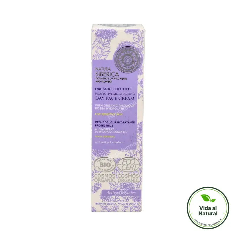 Crema de día facial hidratante protectora 50 ml, Natura Siberica