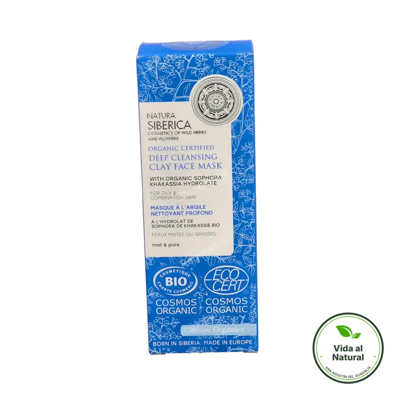 Mascarilla facial arcilla limpieza profunda 75 ml, Natura Siberica