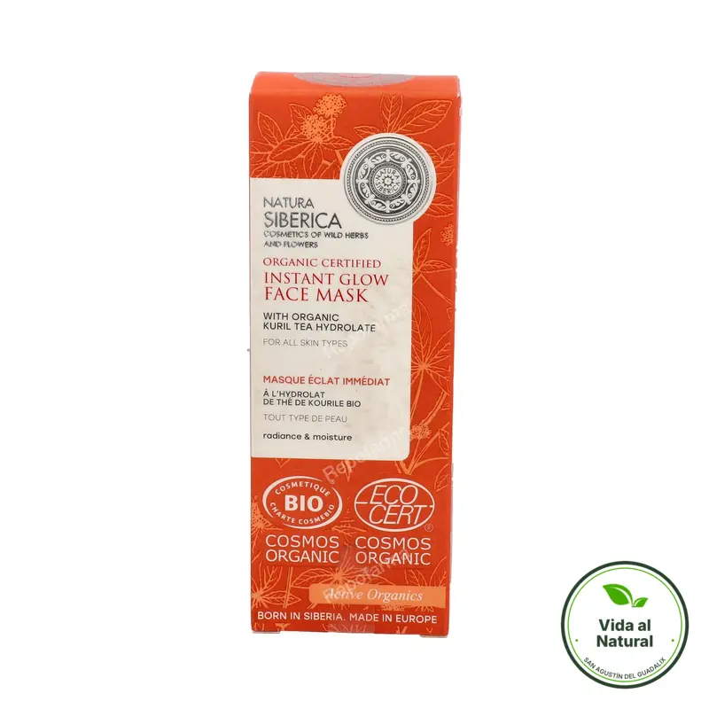 Mascarilla facial brillo instantaneo 75 ml, Natura Siberica