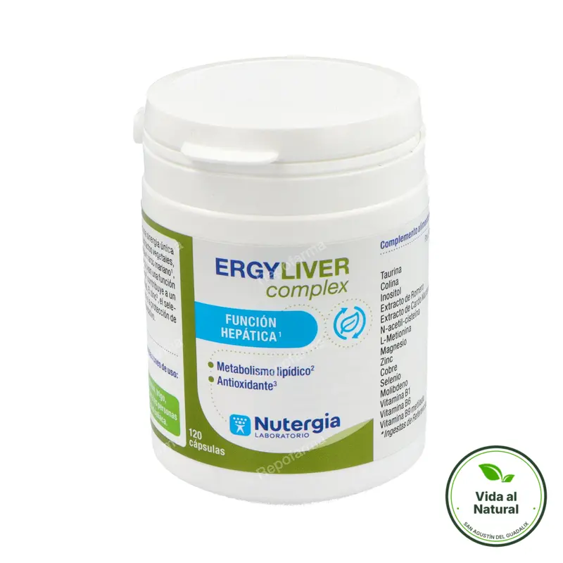 Ergyliver complex 120 cápsulas, Nutergia