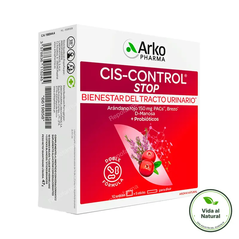 Cis control stop 10sbrs 5 sticks, Arkopharma