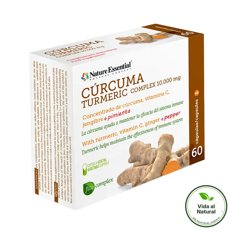 Cúrcuma complex 60 cápsulas, Nature Essential