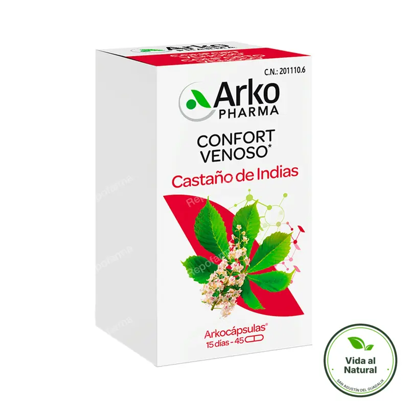 Arkocapsulas castaño indias BIO 45 cápsulas, Arkopharma