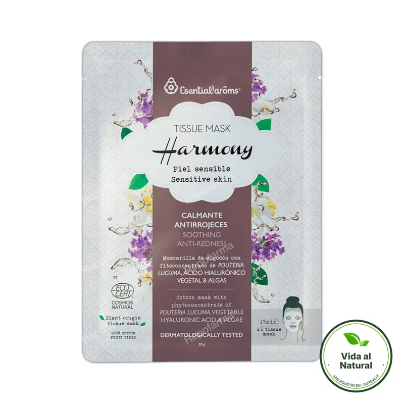 Pack tissue mask harmony piel sensible, Esential Aroms