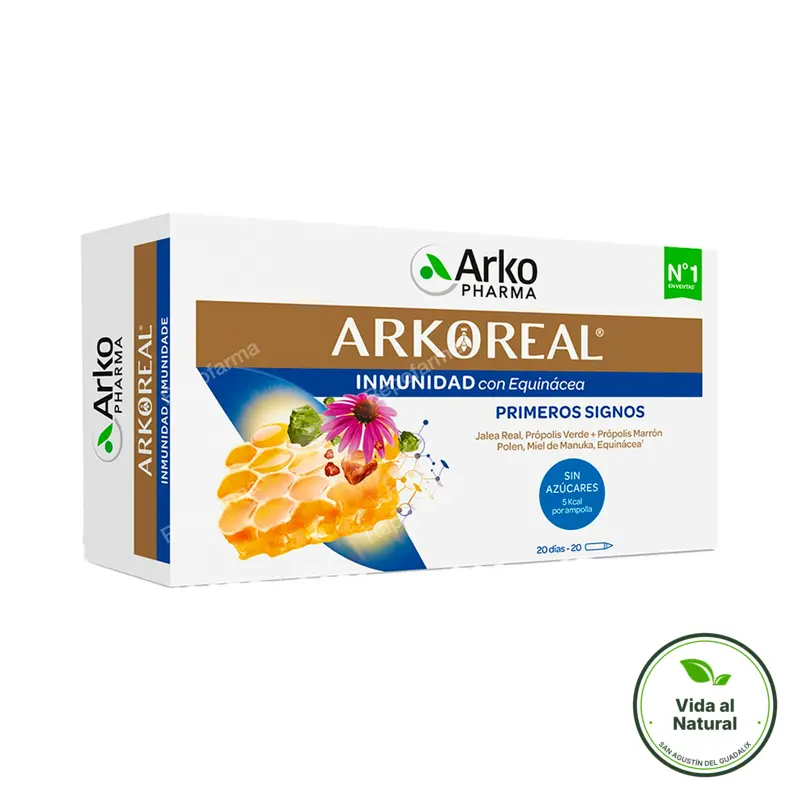 Arkoreal jalea real inmunidad sin azúcar BIO 20 ampollas, Arkopharma