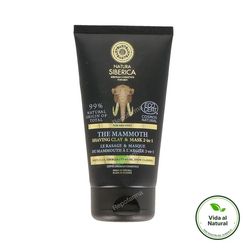 Mammoth men afeitado y mascarilla 2 en 1 150 ml, Natura Siberica