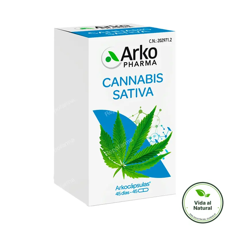 Arkocapsulas cannabis sativa BIO 45 cápsulas, Arkopharma